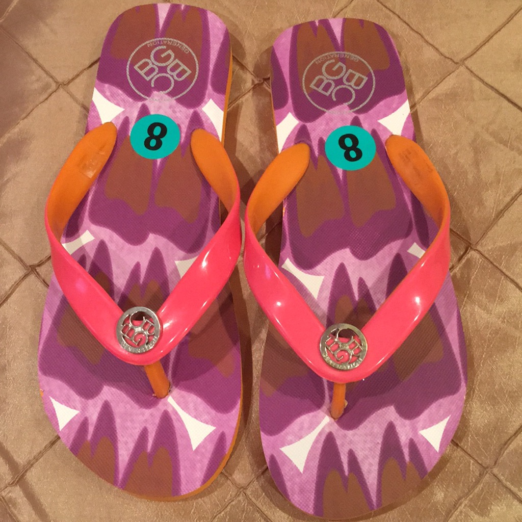 Bcbg Flip Flop Colorful Brand New Size 8